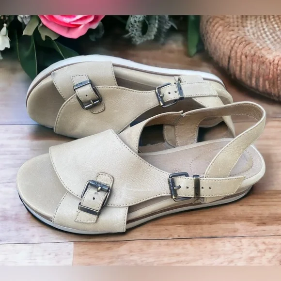 BUSSOLA Real Leather open toe sandals - Picture 4 of 11